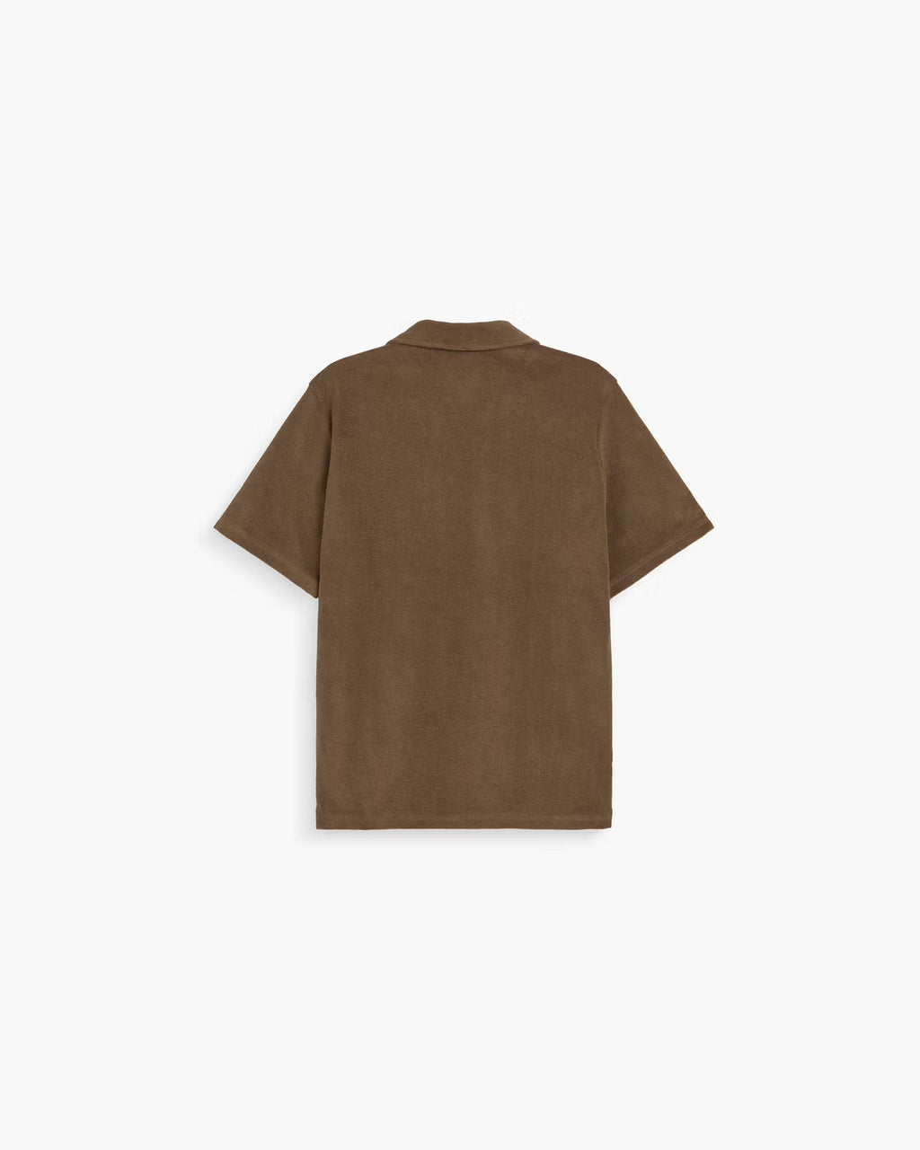 OAS Serif Terry Polo Shirt in Brown