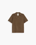 OAS Serif Terry Polo Shirt in Brown