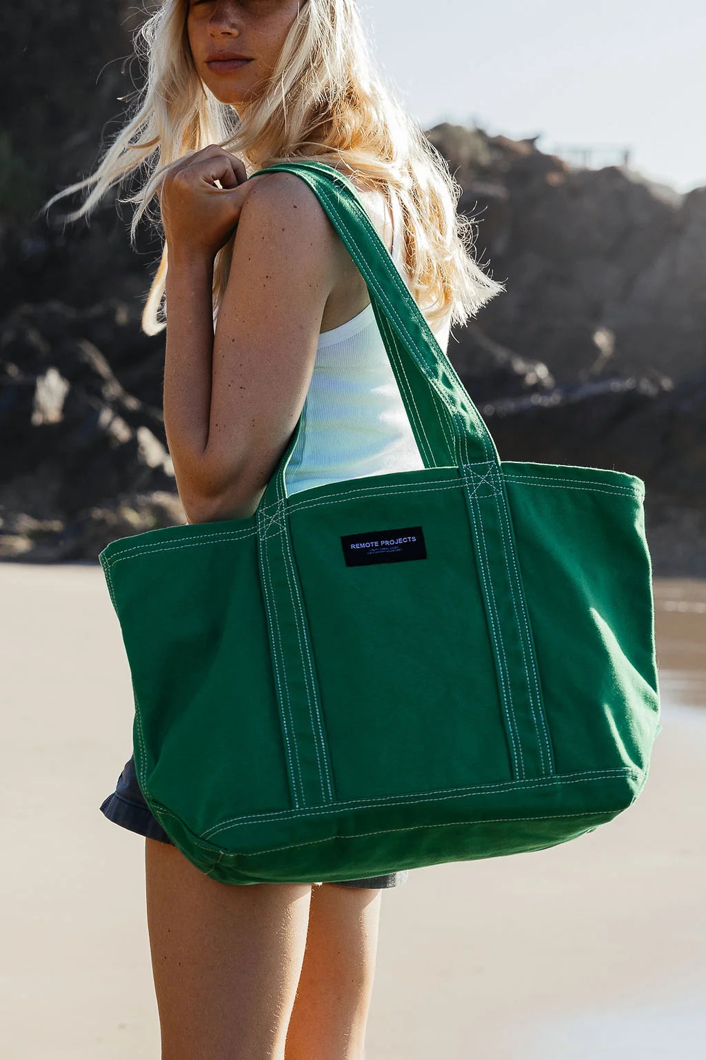 The Remote Tote in Daintree Green