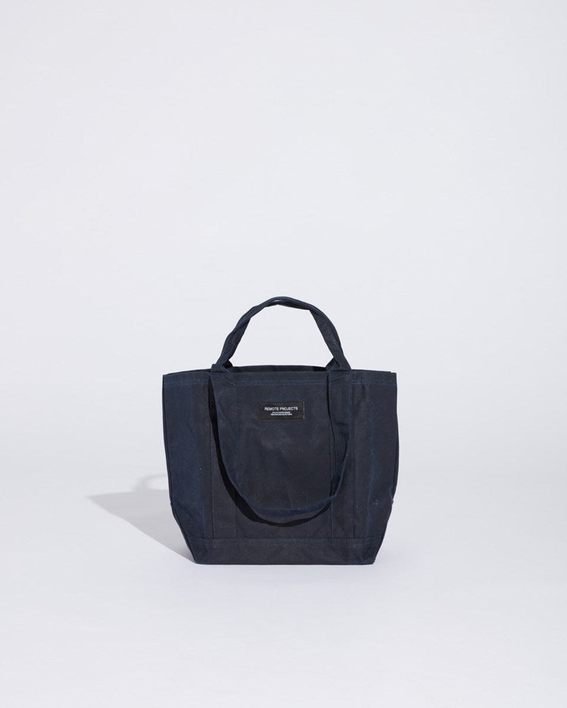 Remote Projects Navy Waxed Canvas Everyday Tote