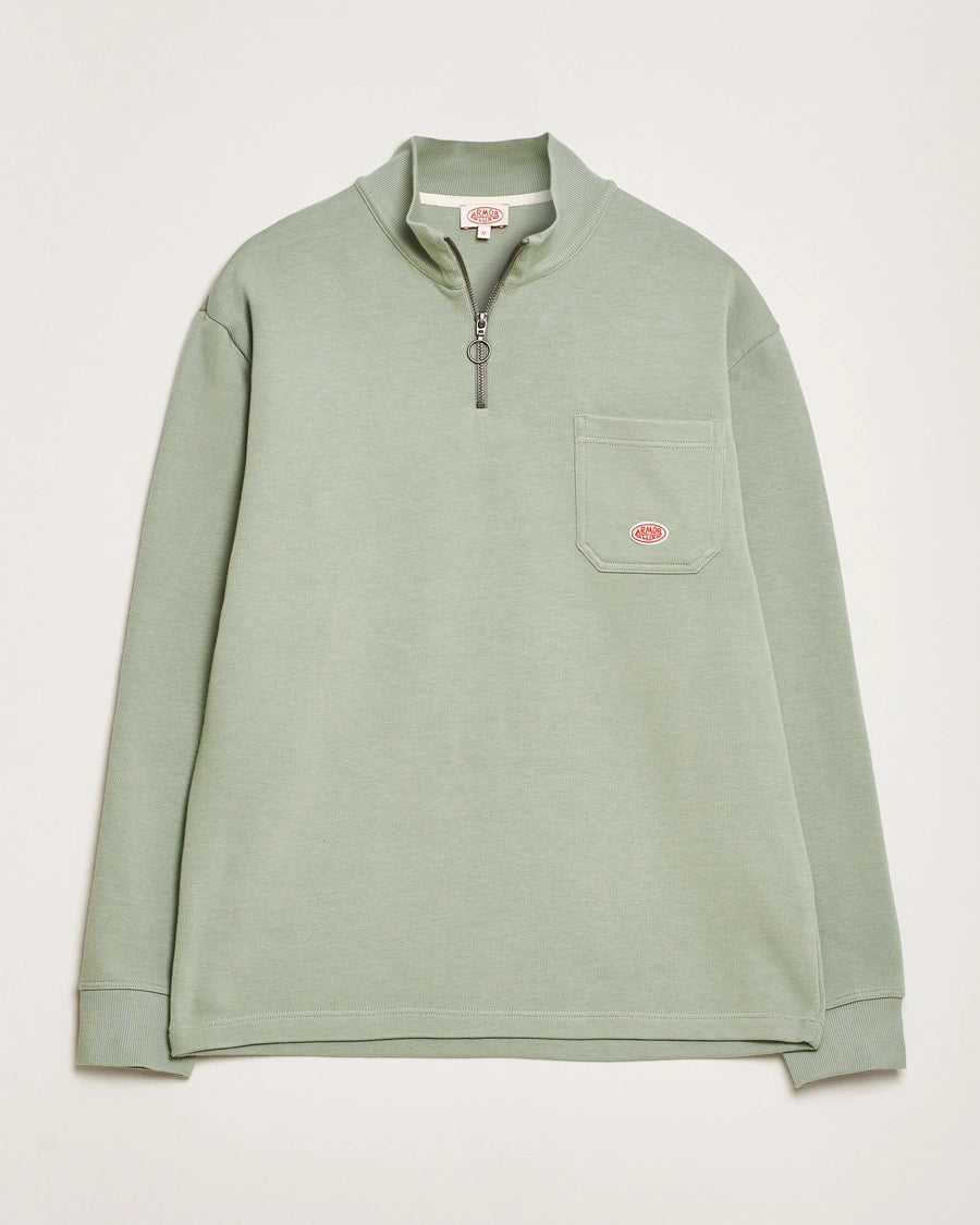 Armor Lux Heritage Cotton 1/2 Zip in Shadow