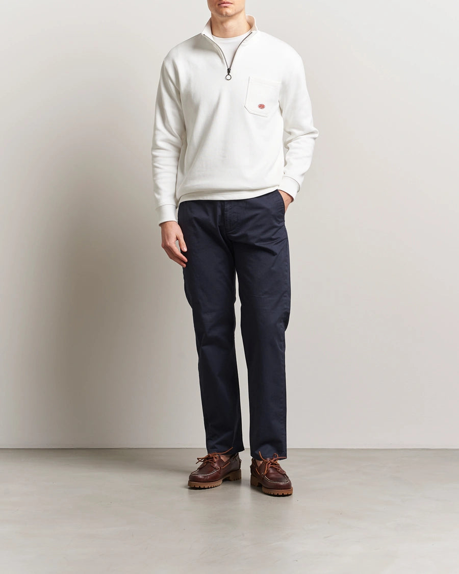 Armor Lux Heritage Cotton 1/2 Zip in Milk