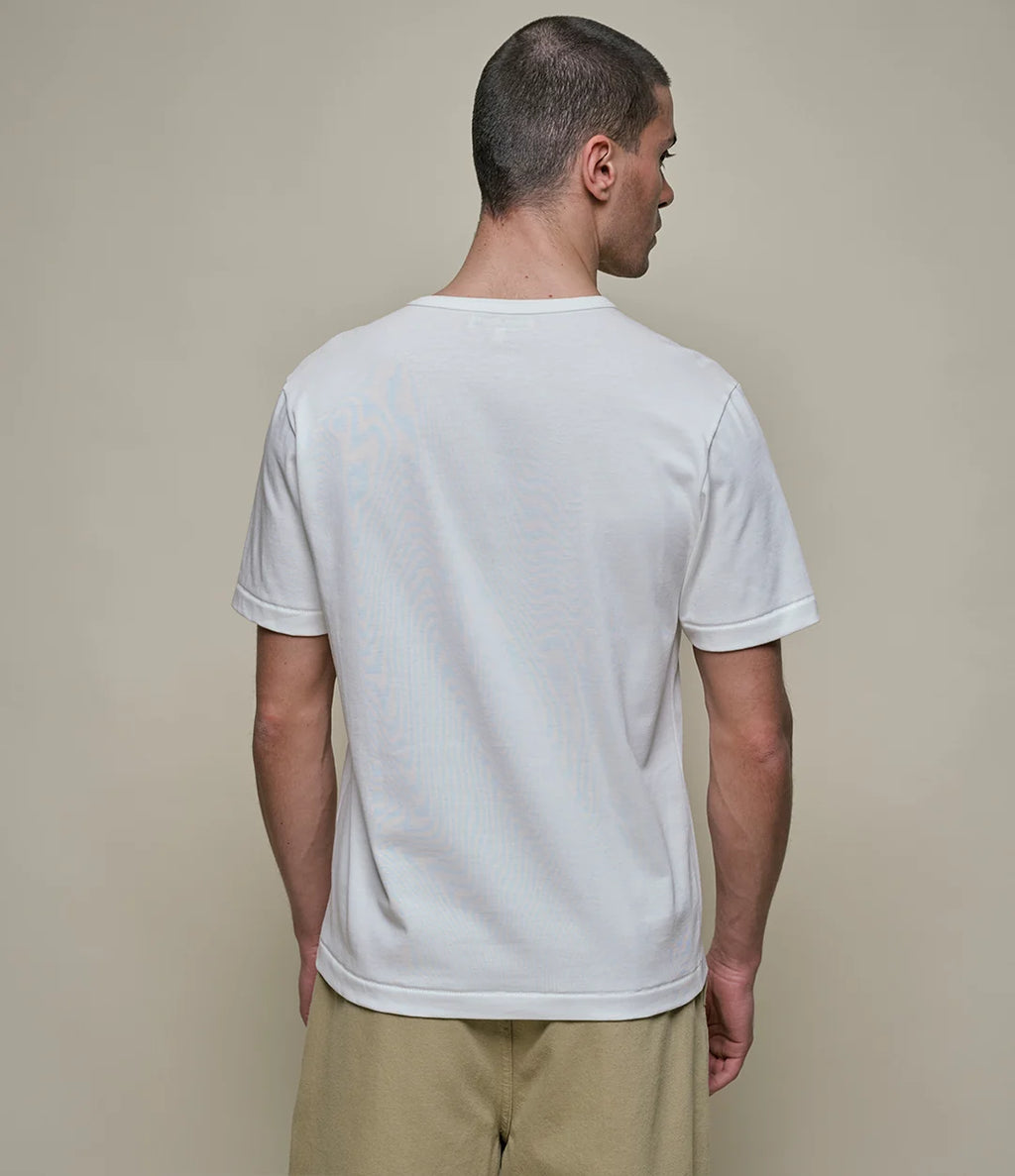Merz b. Schwanen 2M15 Mid-Century Machine Refined Fit T-Shirt in White