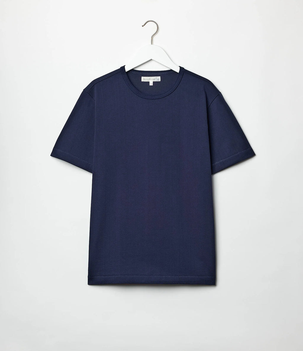 Merz b. Schwanen Vintage Machine Refined Classic Fit T-Shirt Ink Blue