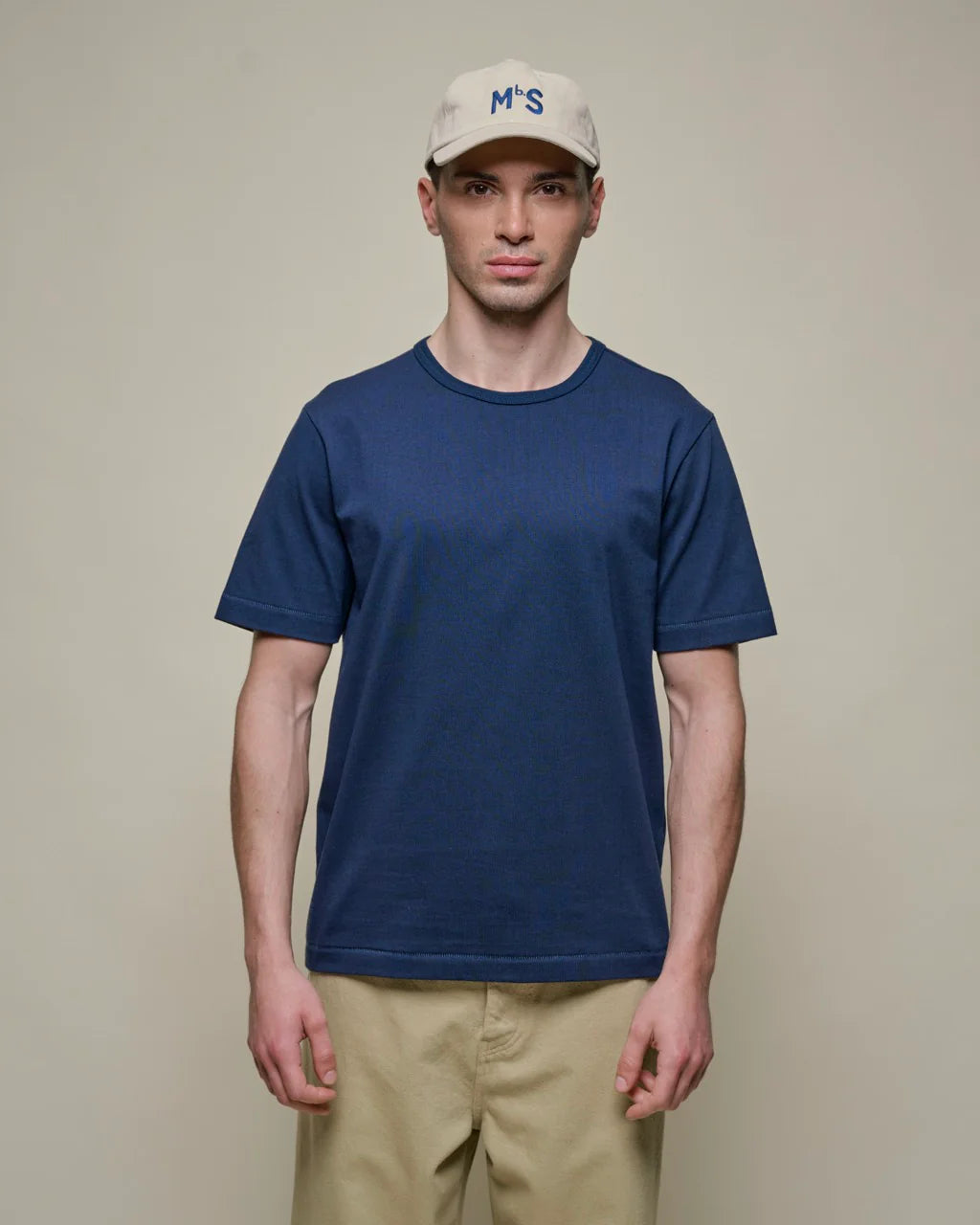 Merz b. Schwanen Vintage Machine Refined Classic Fit T-Shirt Ink Blue