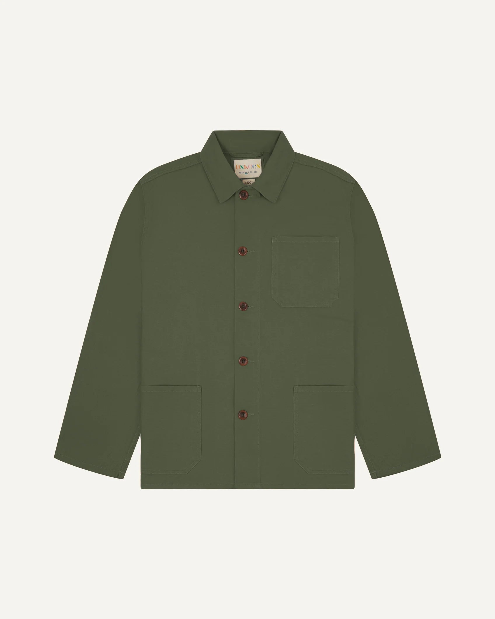 Uskees 3001 Button Overshirt in Coriander