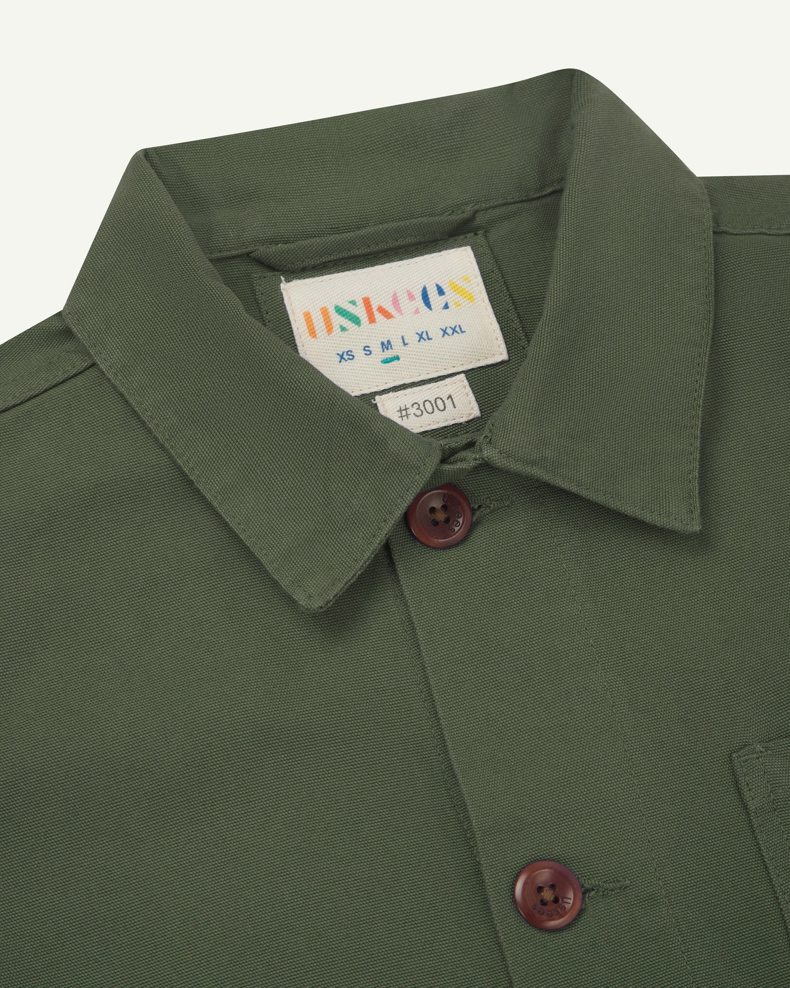 Uskees 3001 Button Overshirt in Coriander