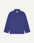 Uskees 3001 Button Overshirt in Ultra Blue