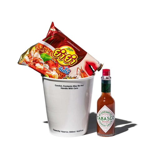 Puebco Not Paper Cup ceramic instant noodle cup shaped vessel for noodles and soup