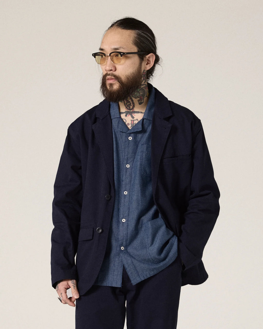 3047 Postcode Uskees 3047 Docklands Blazer in Midnight Blue | The Rake