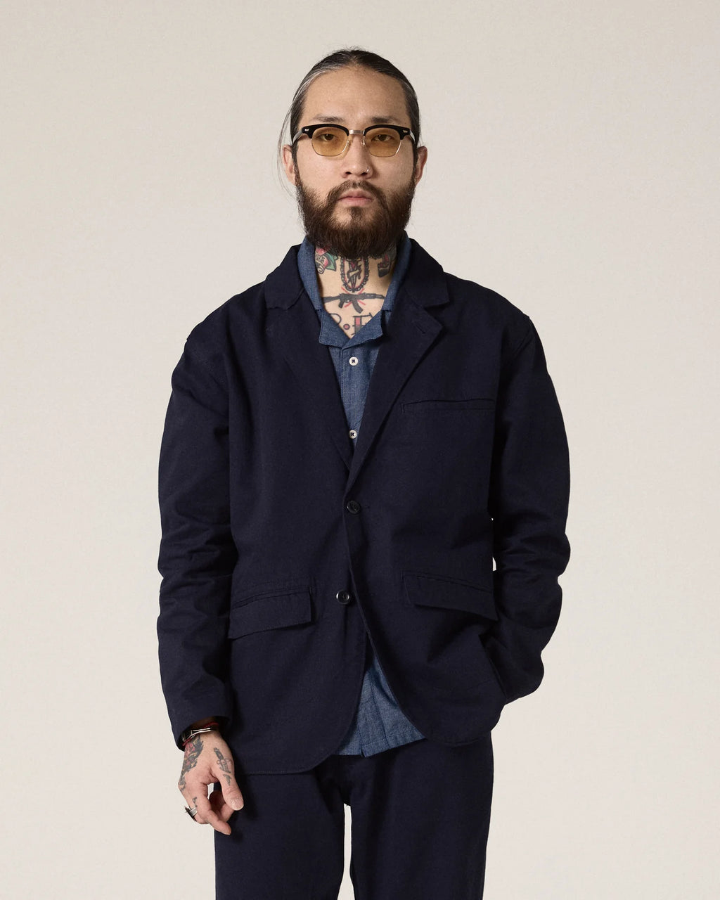 Uskees 3047 Docklands Blazer in Midnight Blue