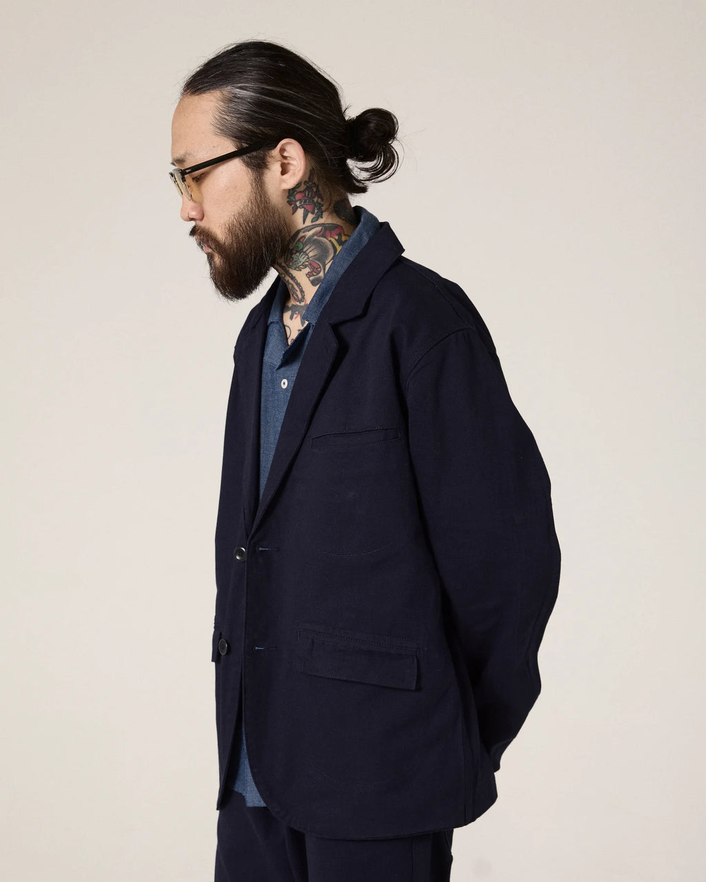 3047 Postcode Uskees 3047 Docklands Blazer in Midnight Blue | The Rake