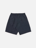 Universal Works Pleated Track Short in Navy Recycled Polytech
