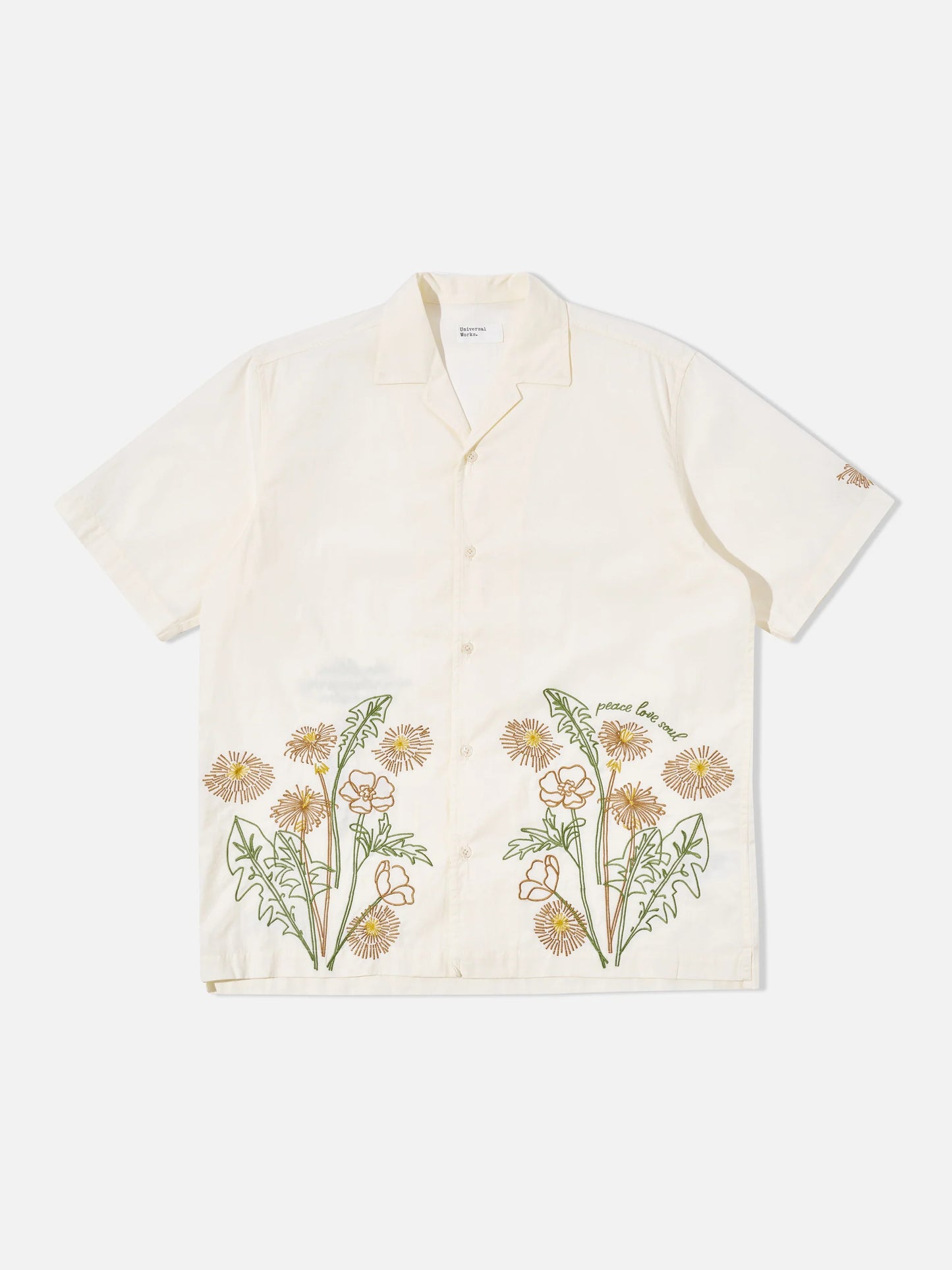 Flower Mountain x Universal Works Minari Shirt in Ecru Broadcloth