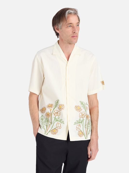 Flower Mountain x Universal Works Minari Shirt in Ecru Broadcloth