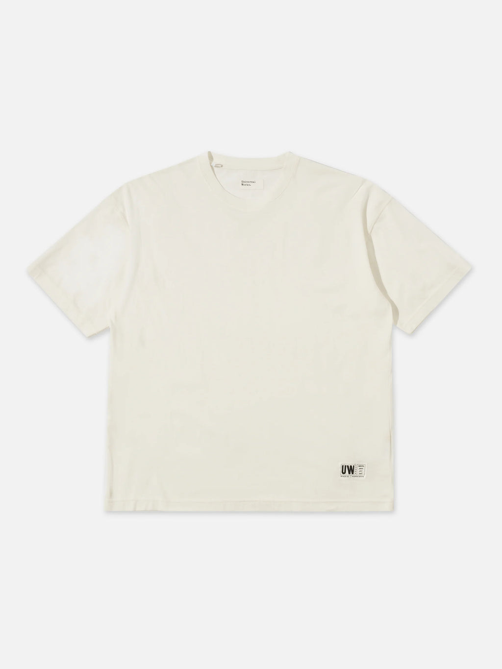 Universal Works Loose Tee in Ecru Single Jersey