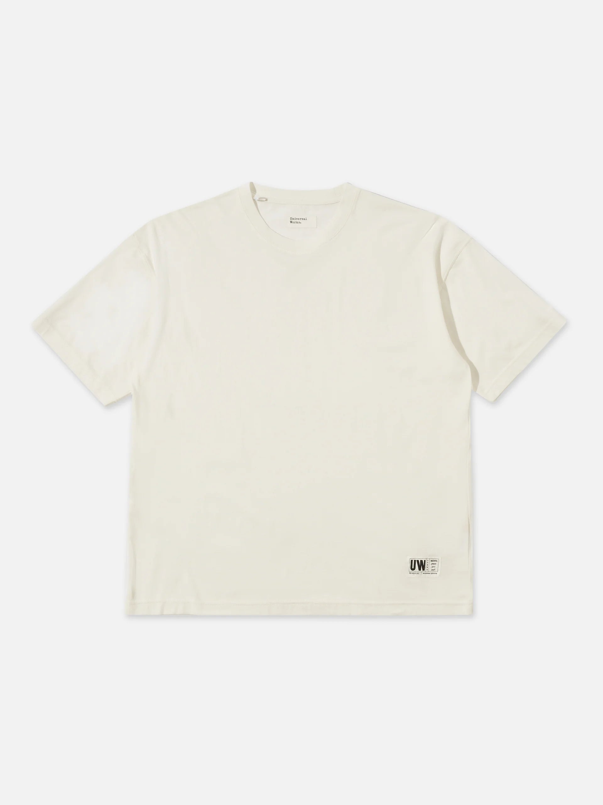 Universal Works Loose Tee in Ecru Single Jersey