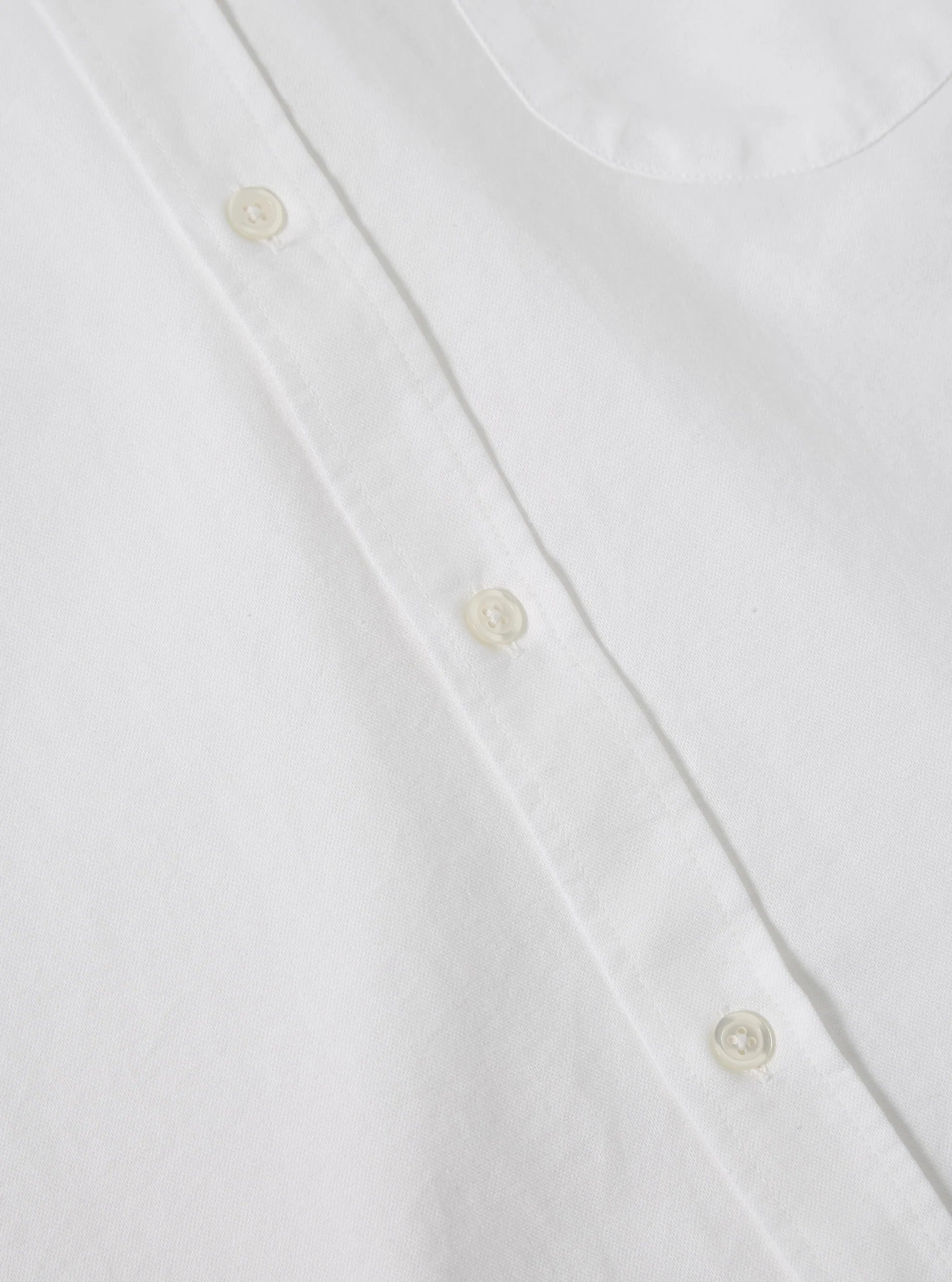 Universal Works Daybrook Shirt in White Oxford Shirting