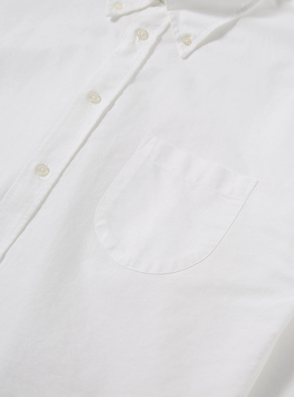 Universal Works Daybrook Shirt in White Oxford Shirting