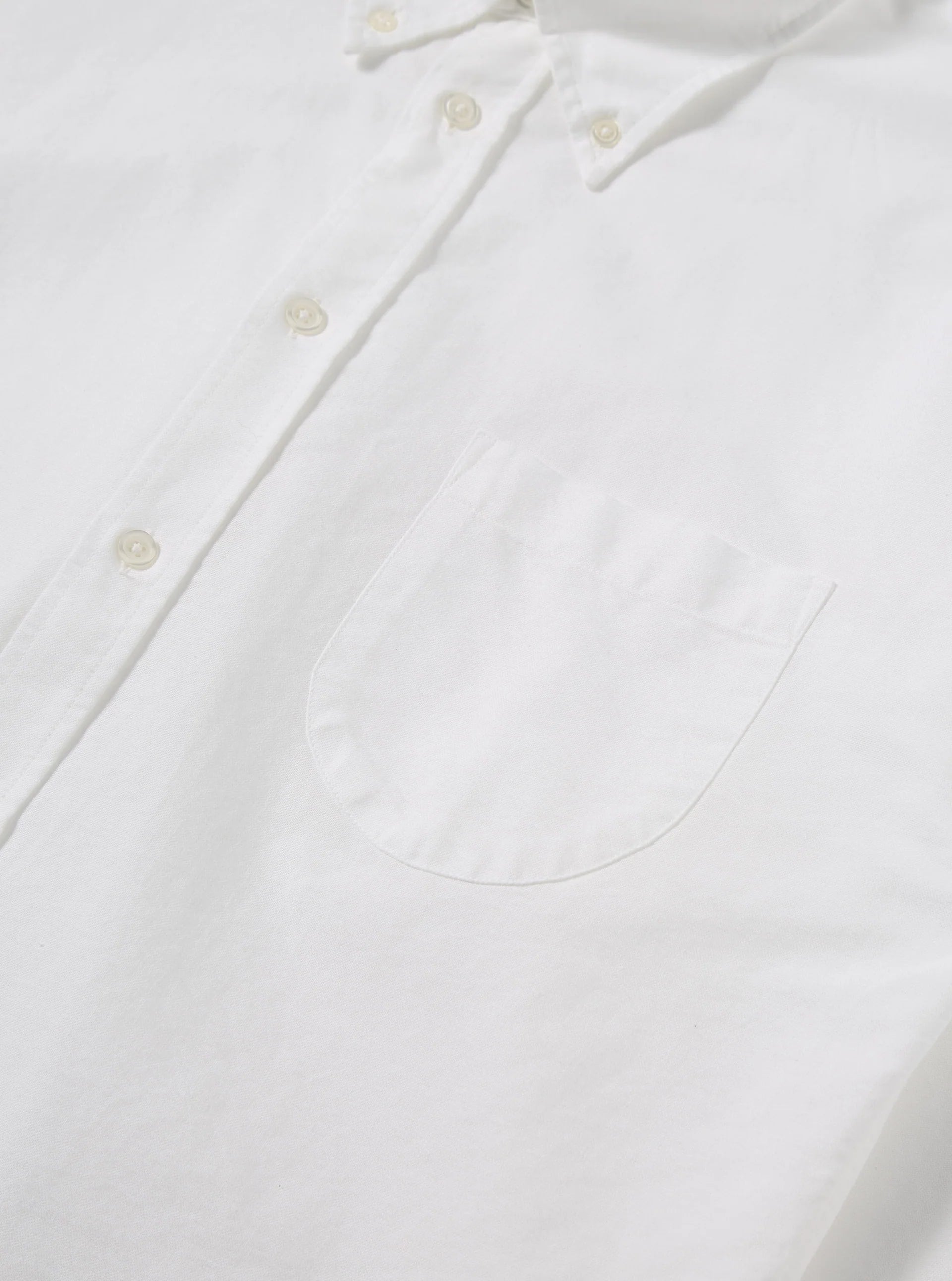 Universal Works Daybrook Shirt in White Oxford Shirting