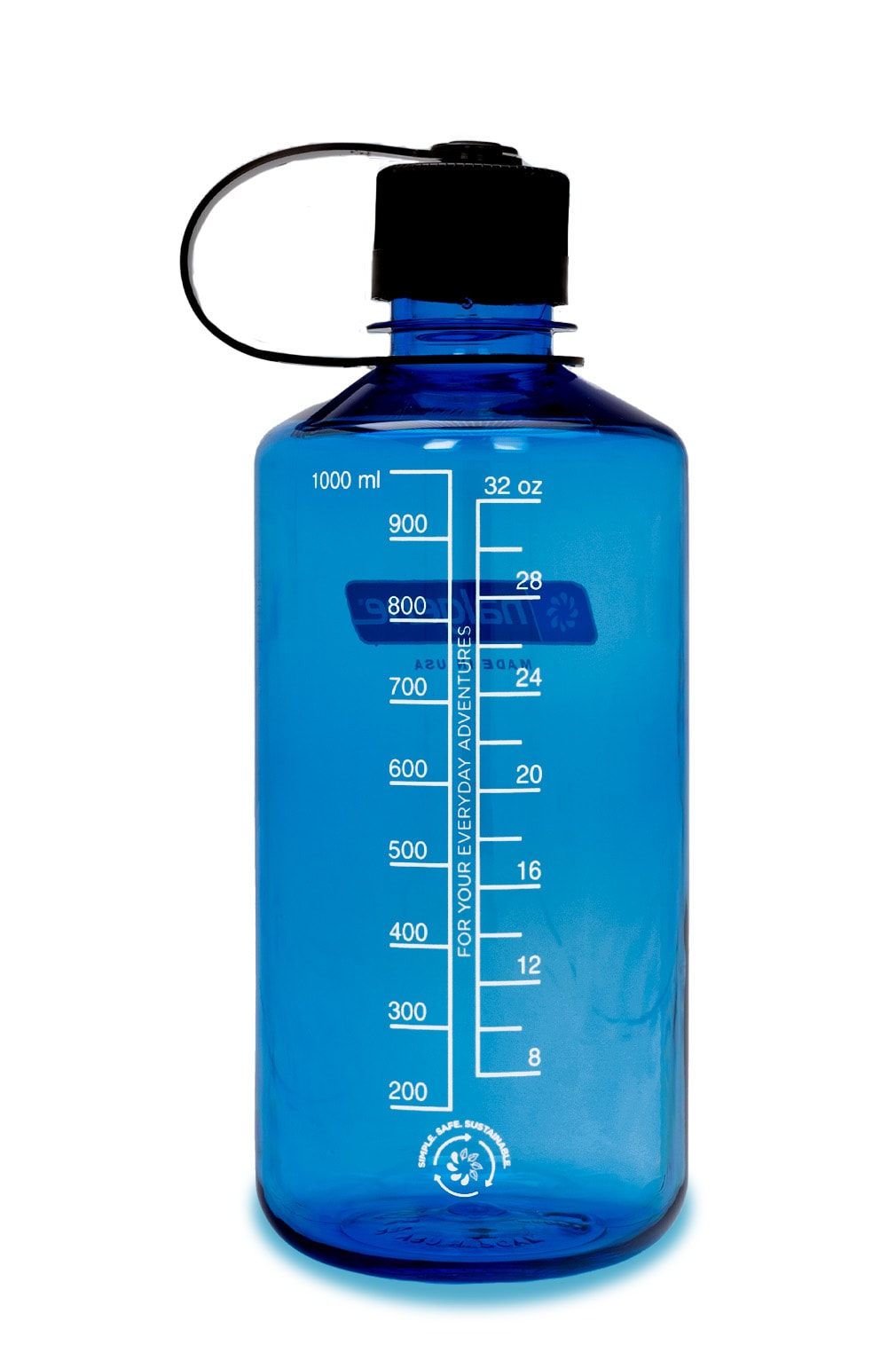 Nalgene 1L Slate Blue Sustain Narrow Mouth Bottle