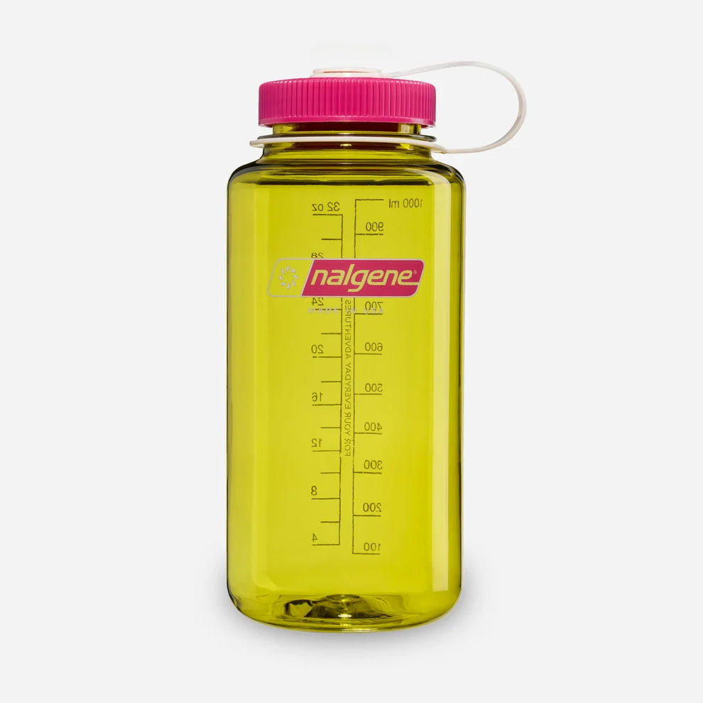 Nalgene 1L Endive with Fuchsia Purple Sustain Wide Mouth Bottle