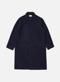 Universal Works Mowbray Mac Coat in Navy