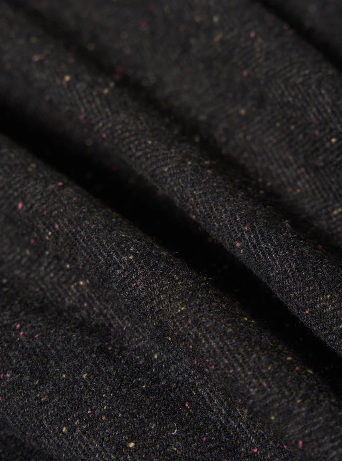 Universal Works Salt n Pepper Tweed Station Jacket in Black