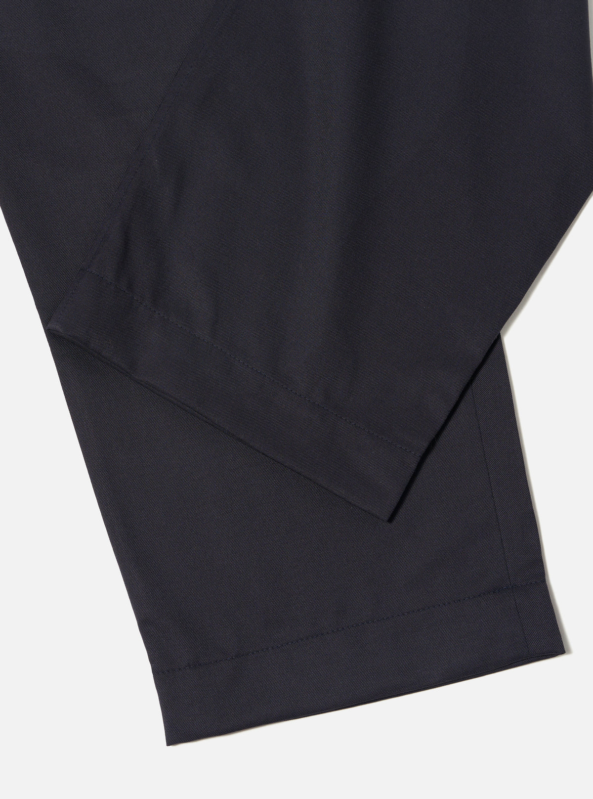 Universal Works Travel Suiting Oxford Pant in Navy
