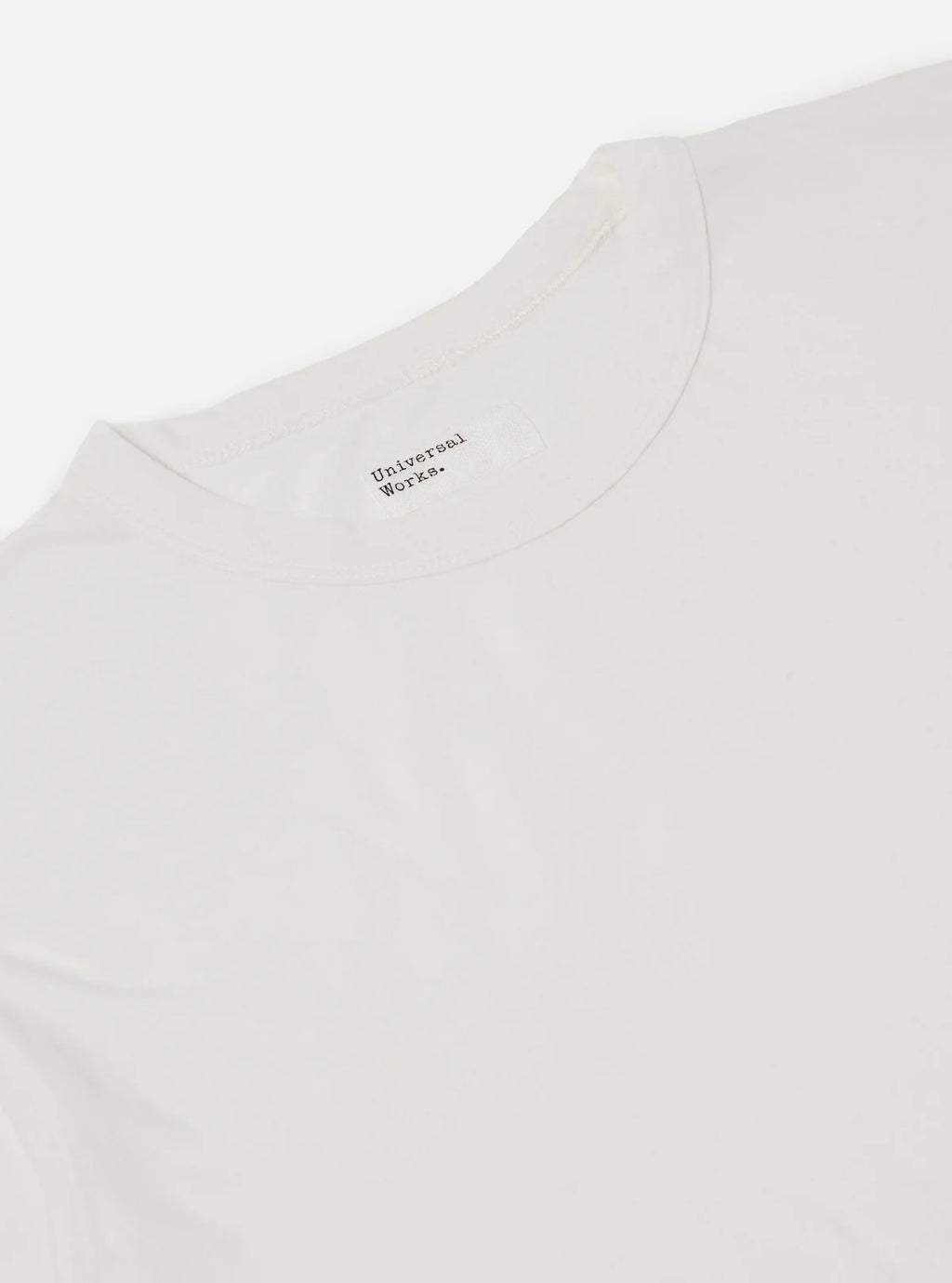 Universal Works Single Jersey Core Tee in Ecru