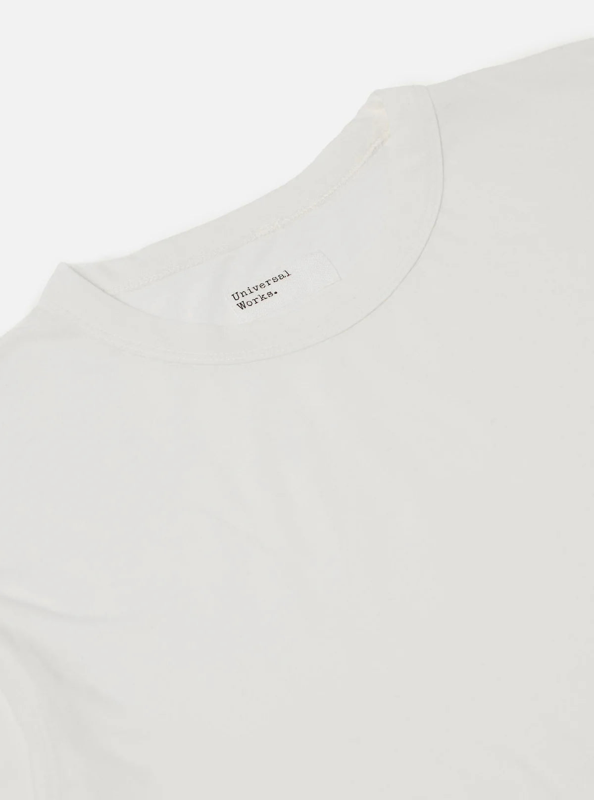 Universal Works Single Jersey Core Tee in Ecru