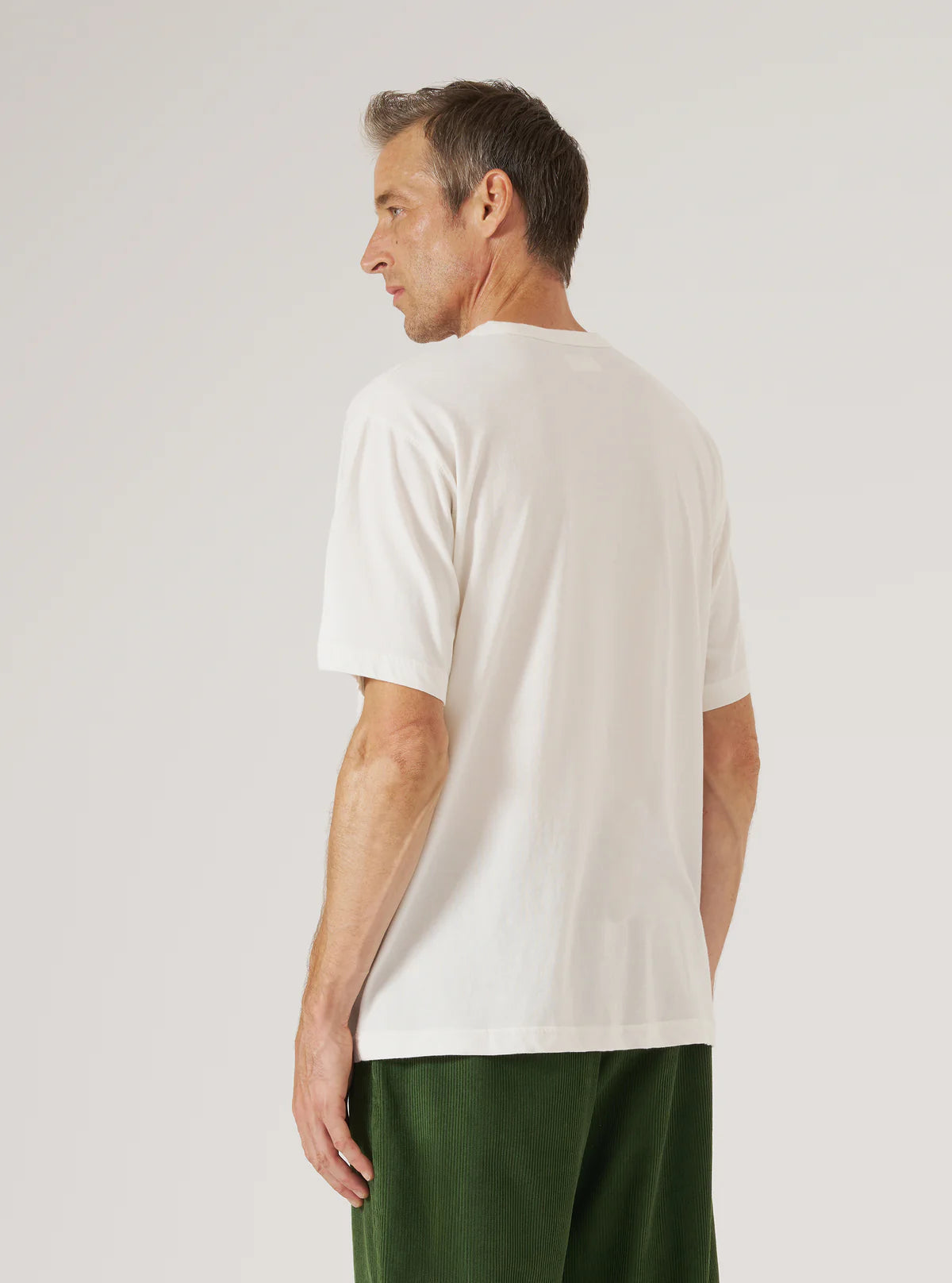 Universal Works Single Jersey Core Tee in Ecru