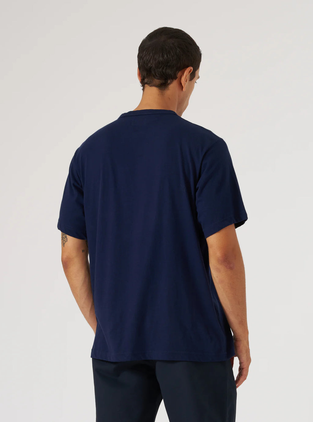 Universal Works Single Jersey Core Tee in Navy