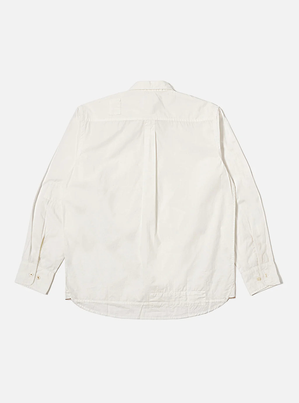 Universal Works Poplin Patched Lazy Day Shirt in White