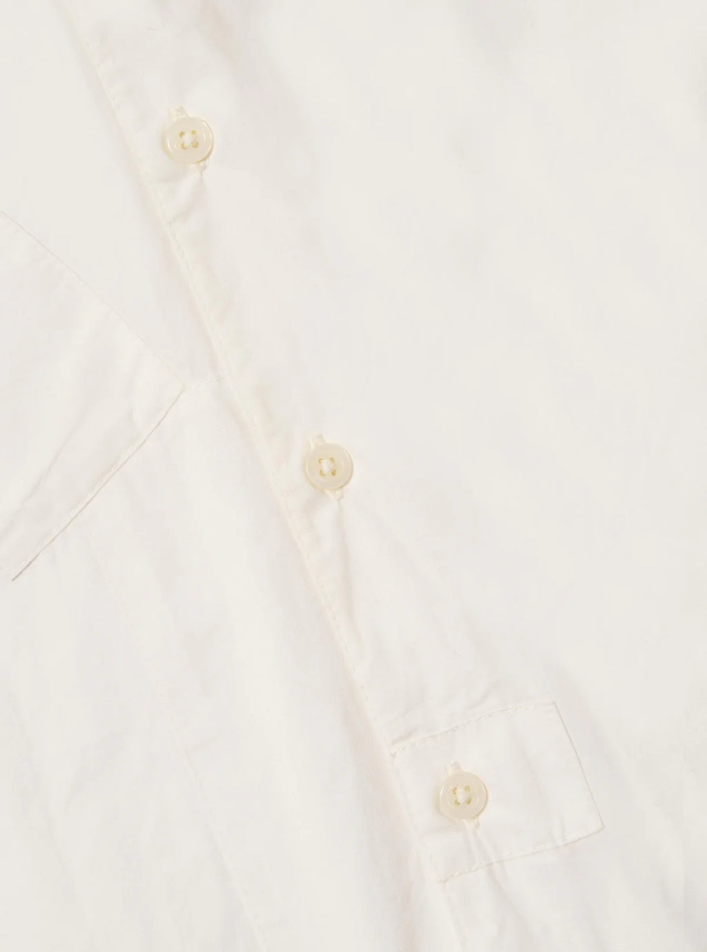Universal Works Poplin Patched Lazy Day Shirt in White