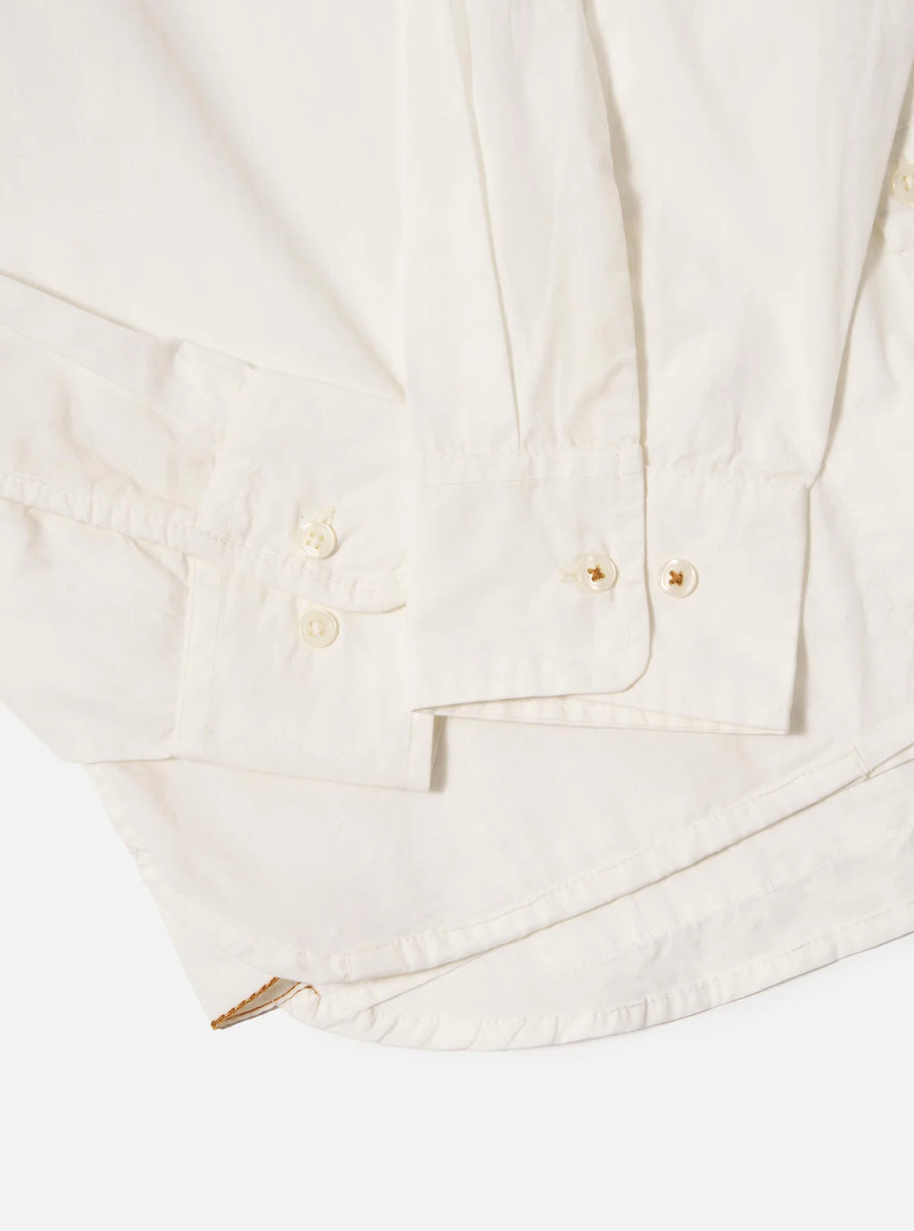 Universal Works Poplin Patched Lazy Day Shirt in White