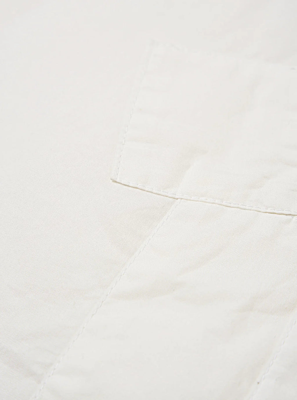 Universal Works Poplin Patched Lazy Day Shirt in White
