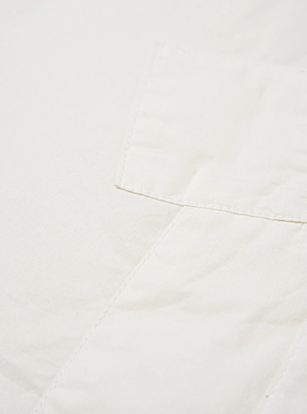 Universal Works Poplin Patched Lazy Day Shirt in White