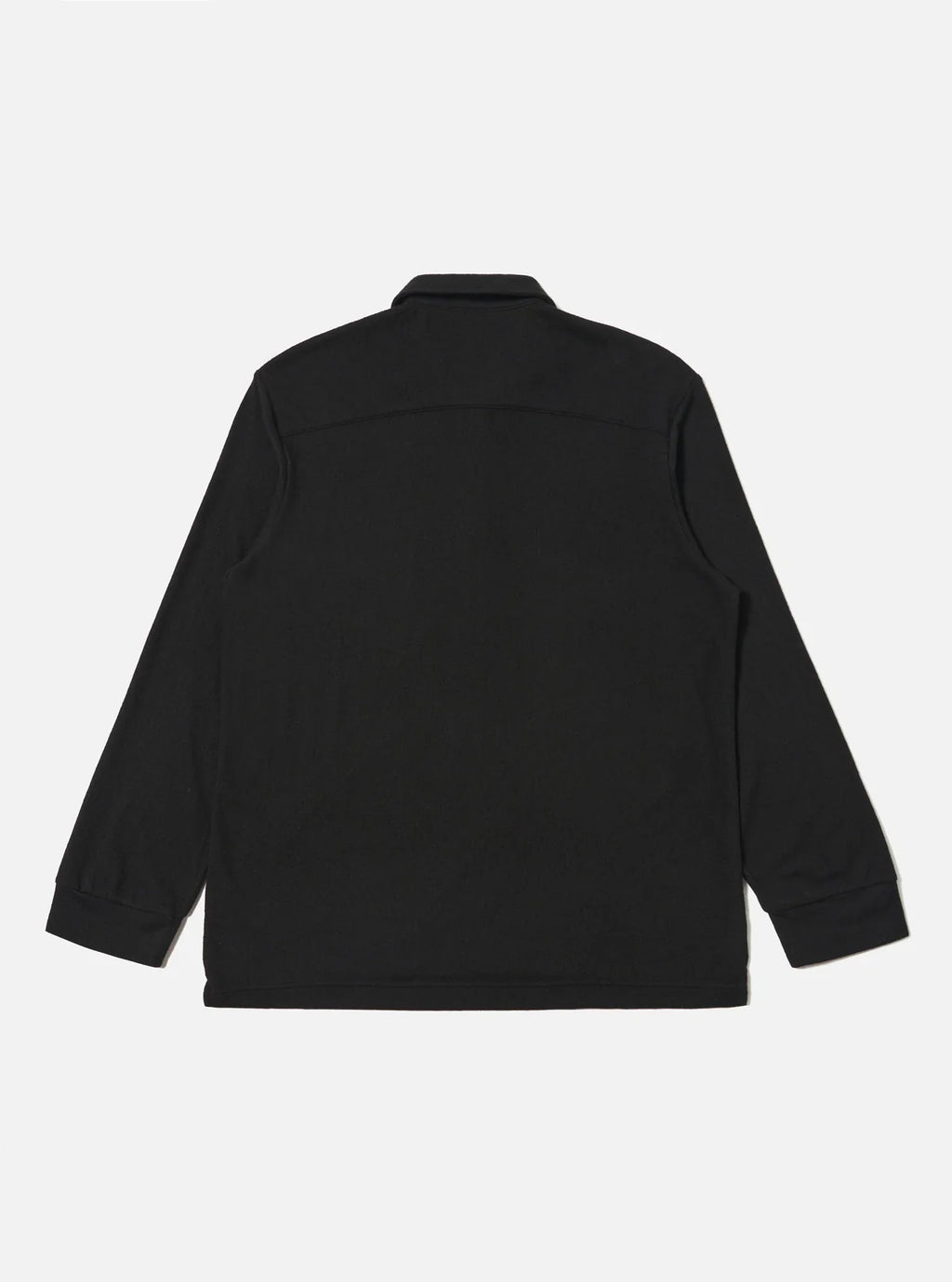 Universal Works Wool Mix Pullover Shirt in Black