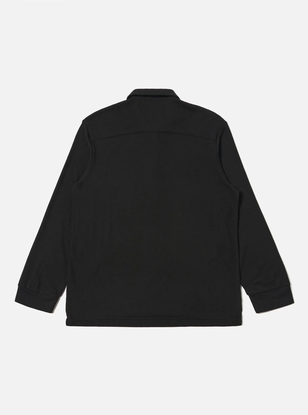 Universal Works Wool Mix Pullover Shirt in Black