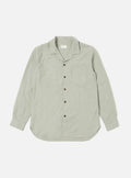 Universal Works Brushed Flannel Work Shirt in Grey