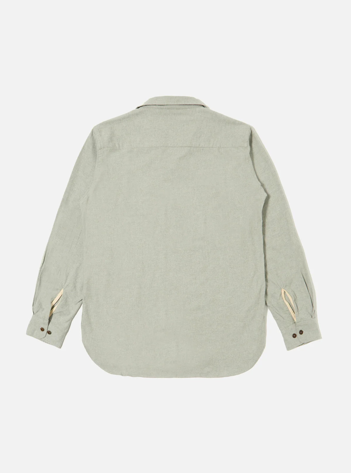Universal Works Brushed Flannel Work Shirt in Grey