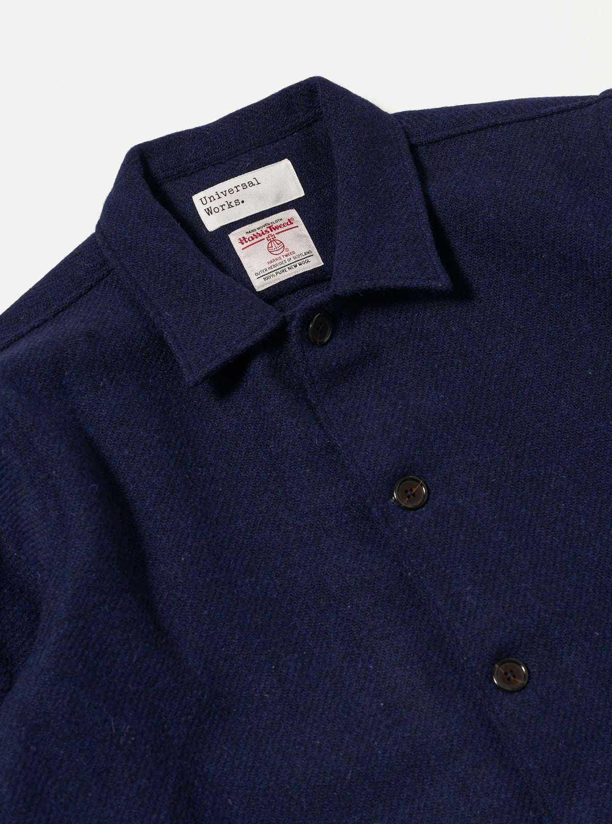 Universal Works Harris Tweed Easy Jacket in Indigo