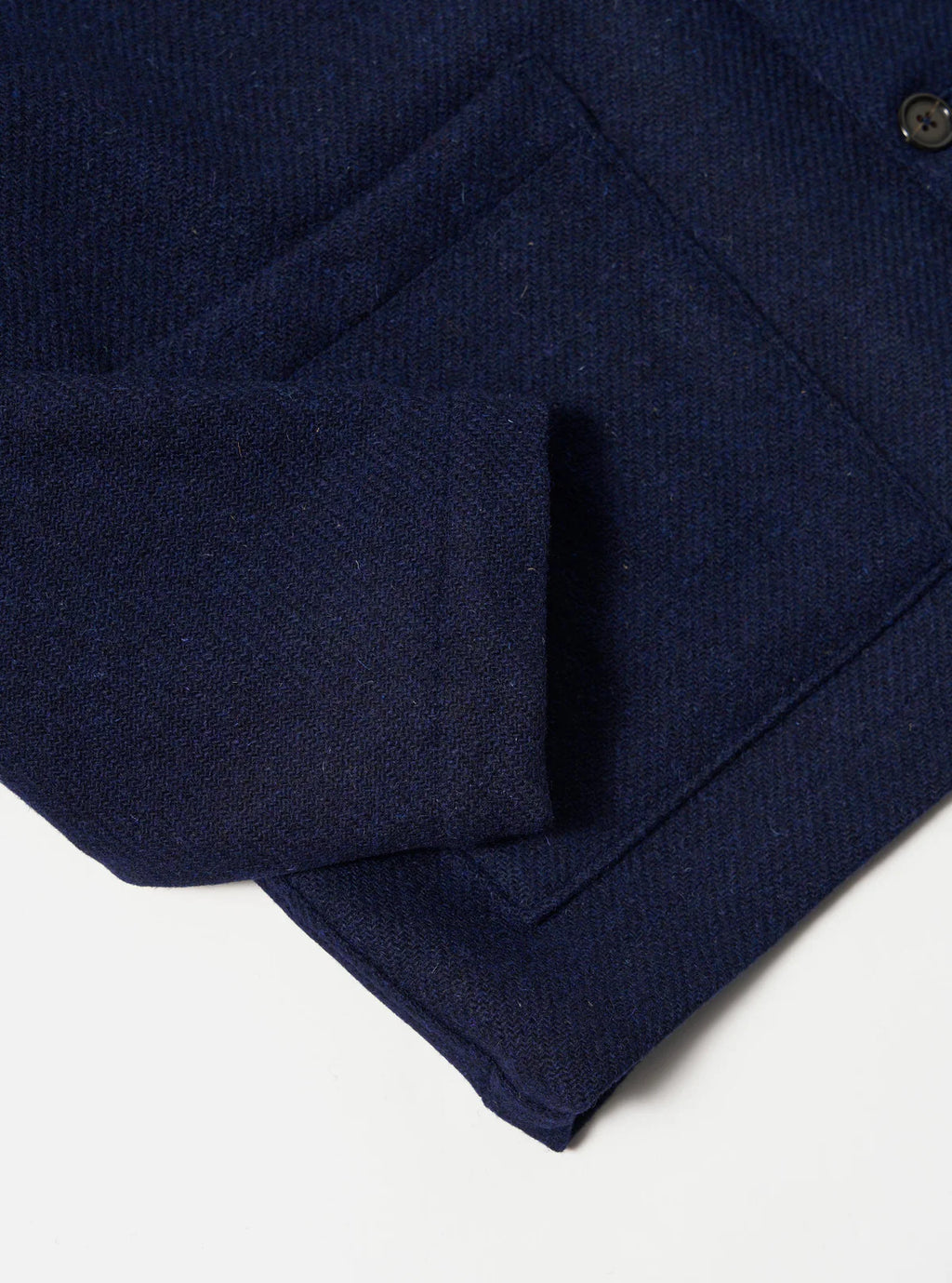 Universal Works Harris Tweed Easy Jacket in Indigo