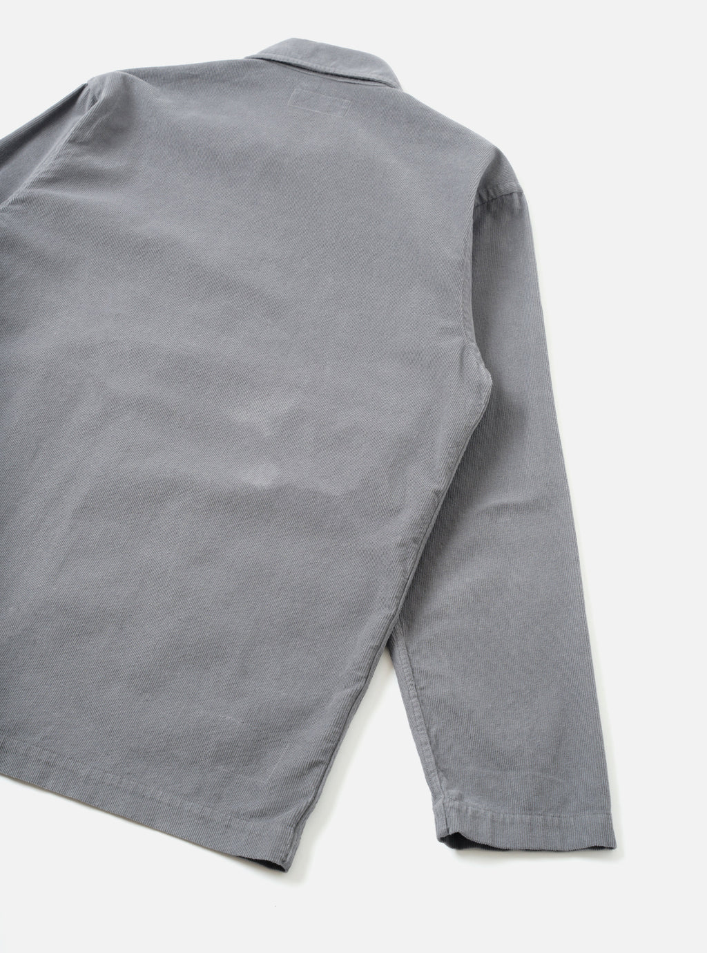 Universal Works Bakers Overshirt in Grey Fine Cord