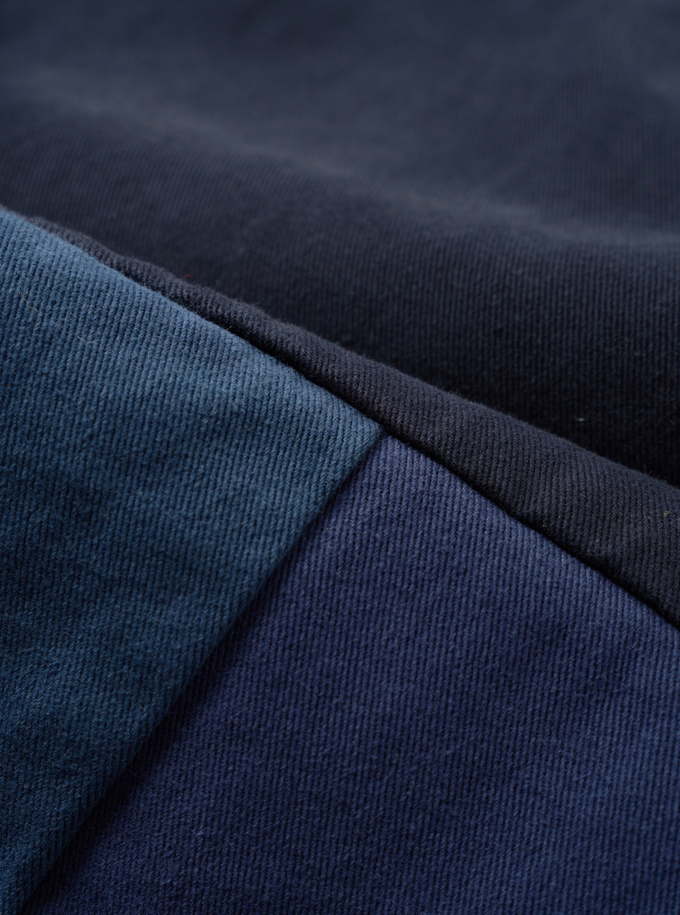 Universal Works Oxford Pant in Navy Patchwork Twill