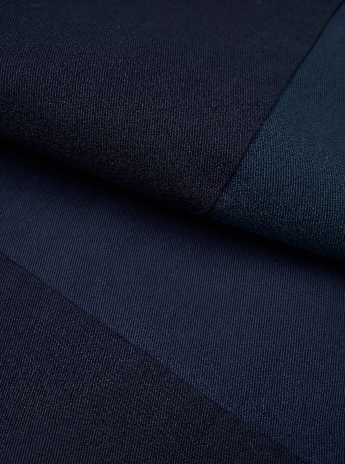 Universal Works Oxford Pant in Navy Patchwork Twill
