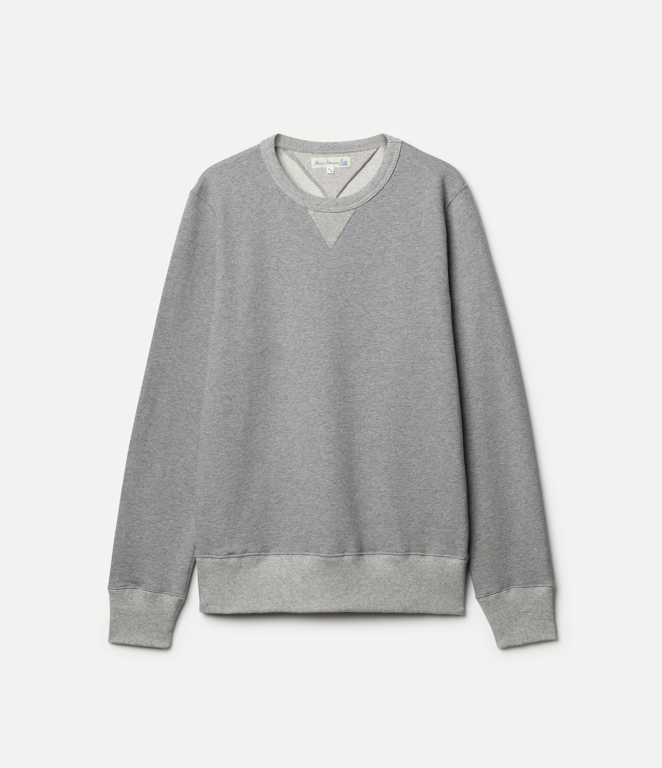 Merz B. Schwanen Classic Loopwheeled Sweatshirt 3M46.80 in Grey Melange