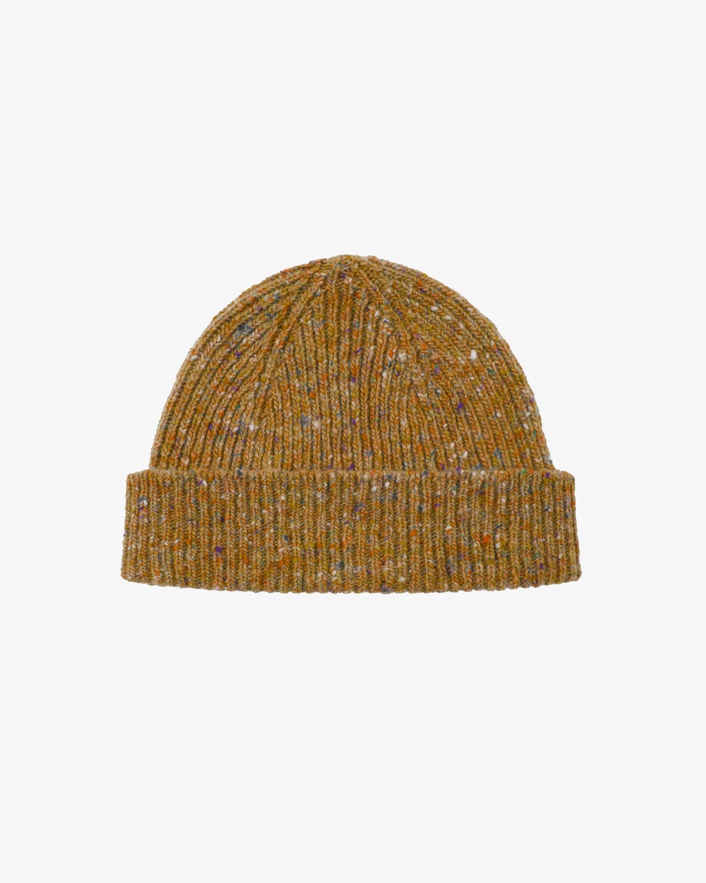 Uskees 4003 Speckled Donegal Wool Beanie in Butterscotch