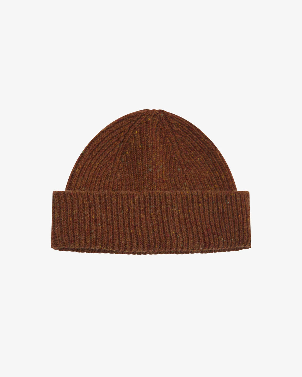 Uskees 4003 Speckled Donegal Wool Beanie in Chestnut